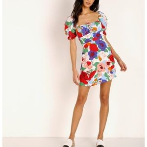 Faithfull the Brand Anita V-Neck Midi Dress